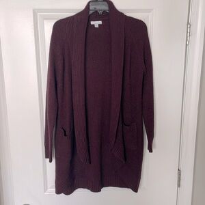 New York & Company Deep Maroon Cardigan